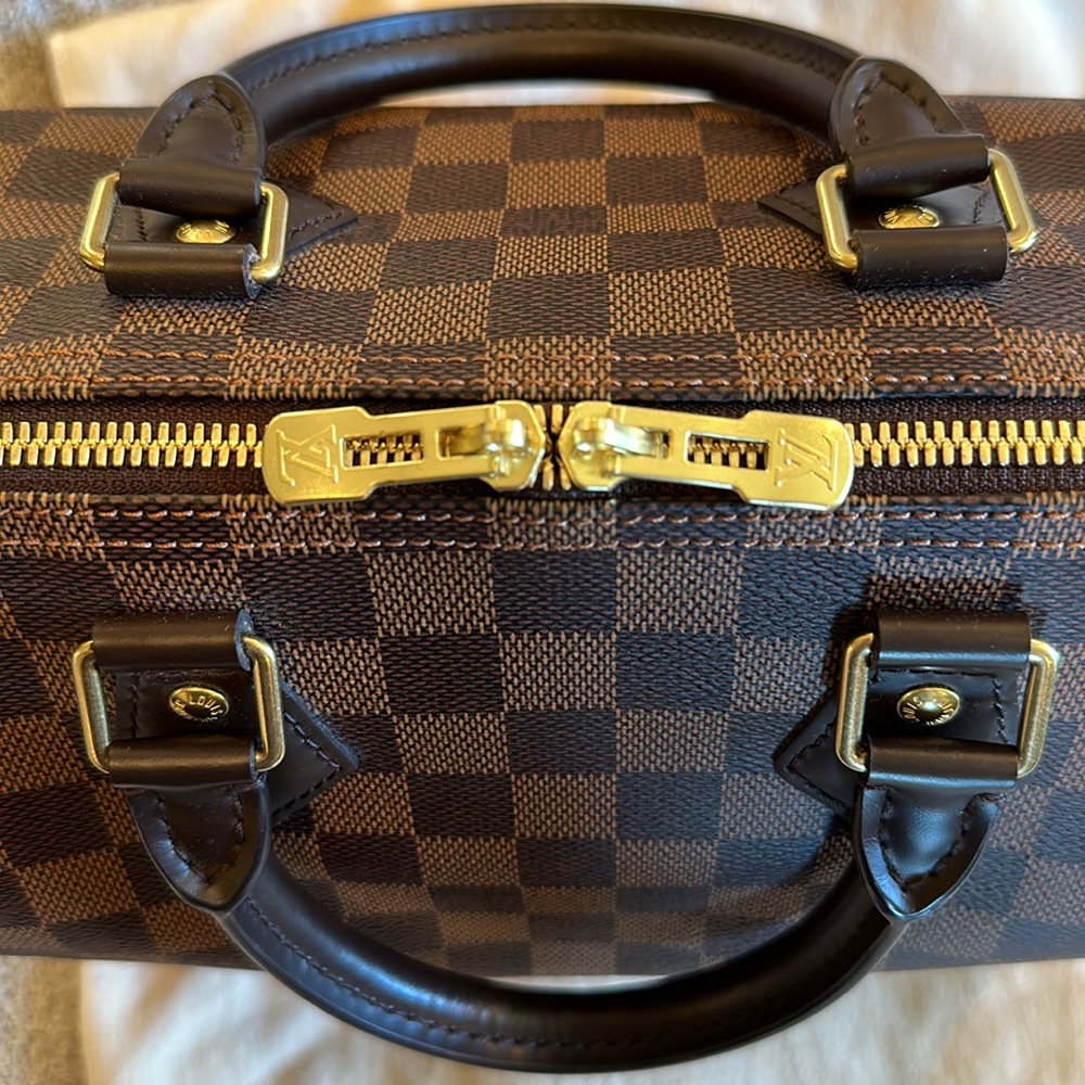 SOLD!!! SOLD!!! SOLD!!! SOLD!!! LOUIS VUITTON SPEEDY BANDOULIÈRE 25 DAMIER EBENE - Picture 11 of 17